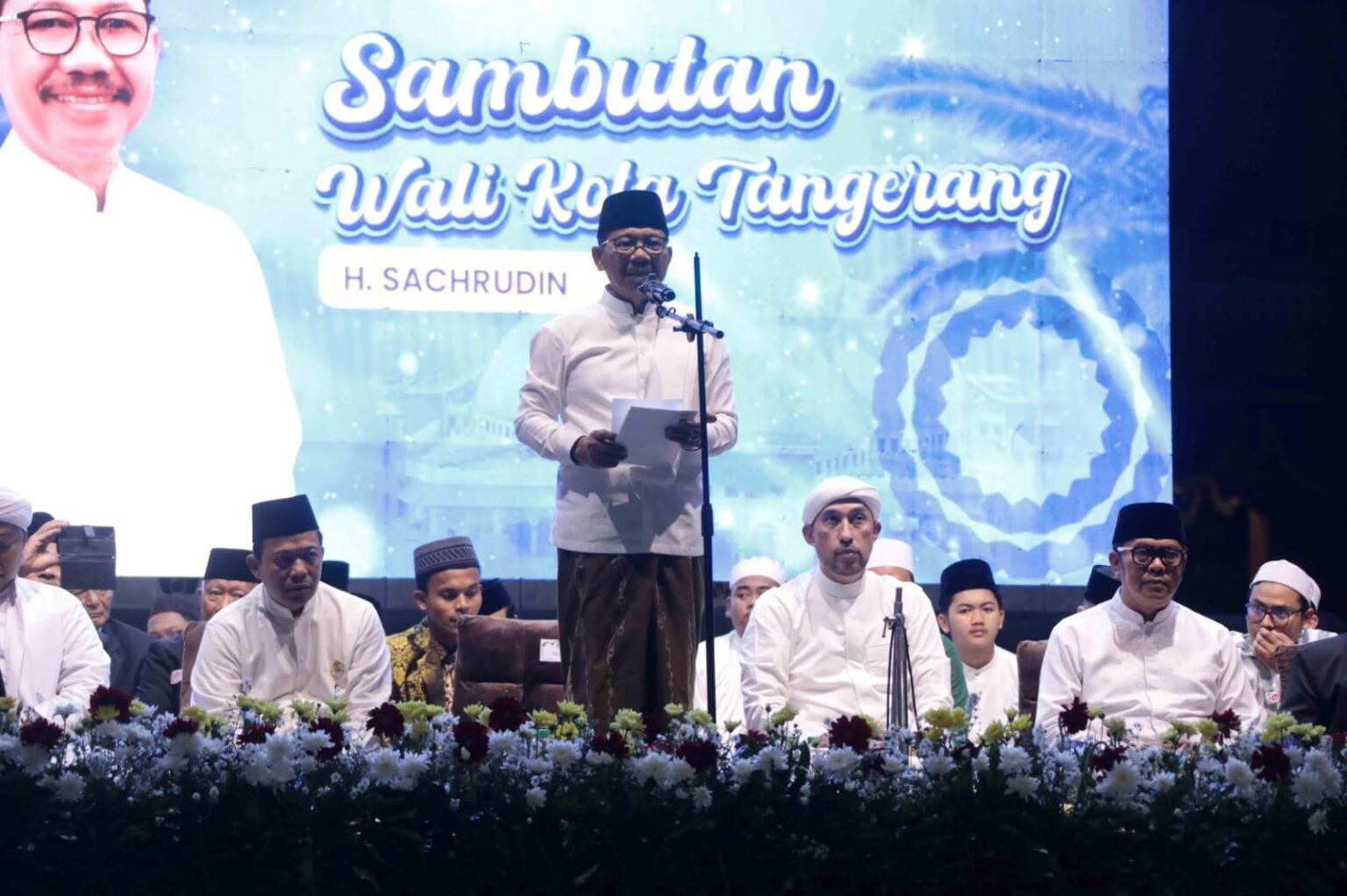 Wali Kota Tangerang, H. Sachrudin, menghadiri peringatan Hari Ulang Tahun (HUT) ke-33 Kota Tangerang