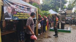 Koramil 02 Batuceper Gelar Bazar Murah, Program Ketahanan Pangan Ayam Petelur Binaan AirNav Indonesia Hadir untuk Warga Karang Anyar