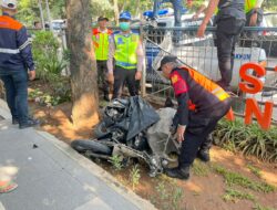 Motor Tertabrak Kereta di Perlintasan Dekat Stasiun Tanah Tinggi, Pengendara Tewas di Tempat