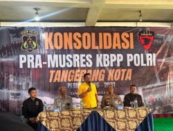 KBPP Polri Resor Tangerang Kota Melaksanakan Pra-Musres Konsolidasi Dihadiri Walikota Kota Tangerang