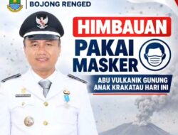 Kepala Desa Bojong Renged Suhendra Imbau Warga Gunakan Masker Antisipasi Abu Vulkanik Anak Krakatau